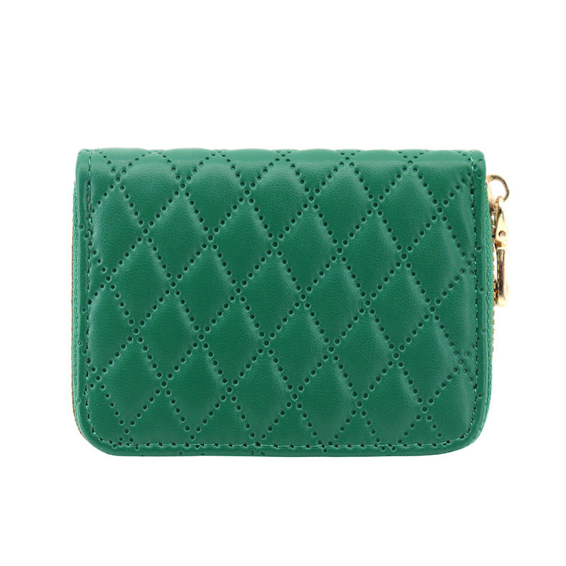 Wholesale Anti-demagnetic card holder,  multiple card slots,  zipper coin purse,  large capacity